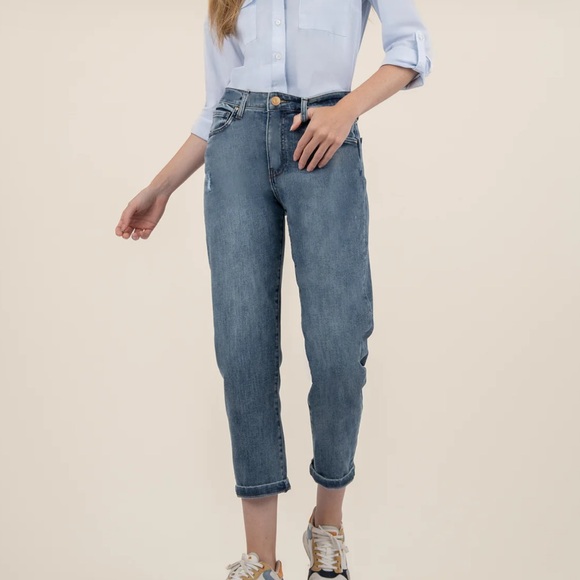 Kut From The Kloth Sienna High Rise Baggy Boyfriend Jeans Size 12 - Picture 1 of 9